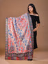 Women's Kalamkari Printed Aari Outlined Wool Shawl